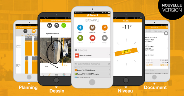 Batappli Mobile 3 5 nouvelle version 2016 niveau planning annotation photo