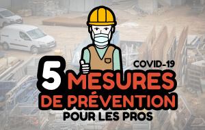 Les 5 mesures de prévention Covid-19 pour le BTP